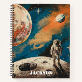 Ruimtevaartastronaut, Astronomie, Aangepast Notiti Notitieboek (Voorkant)
