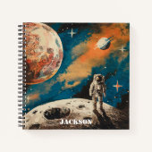 Ruimtevaartastronaut, Astronomie, Aangepast Notiti Notitieboek (Voorkant)