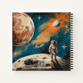 Ruimtevaartastronaut, Astronomie, Aangepast Notiti Notitieboek (Achterkant)