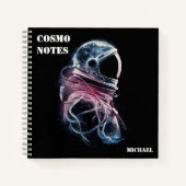 Ruimtevaartastronaut, Astronomie, Aangepaste lijne Notitieboek (Voorkant)