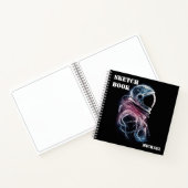 Ruimtevaartastronaut, Astronomie, Custom Sketchboo Notitieboek (Binnen)