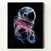 Ruimtevaartastronaut, Astronomie, Kleurrijke Custo Notitieboek (Achterkant)