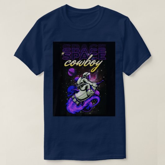 Ruimtevaartastronaut Cowboy Shuttle Pilot Outer Sp T-shirt (Design voorkant)