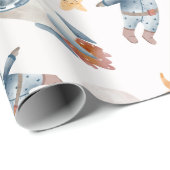 Ruimtevaartastronaut dierentuinpapier cadeaupapier (Rol Hoek)