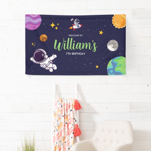 Ruimtevaartastronaut Elke ouderdag Spandoek (Insitu)