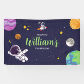 Ruimtevaartastronaut Elke ouderdag Spandoek (Horizontaal)