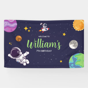 Ruimtevaartastronaut Elke ouderdag Spandoek