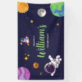 Ruimtevaartastronaut Elke ouderdag Spandoek (Verticaal)