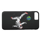Ruimtevaartastronaut Football Cosmic Case-Mate iPhone Case (Achterkant (Horizontaal))
