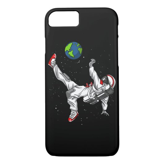 Ruimtevaartastronaut Football Cosmic Case-Mate iPhone Case (Achterkant)