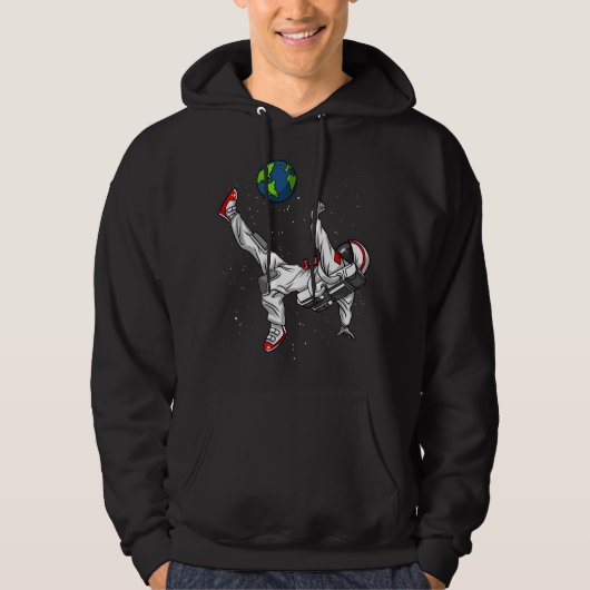 Ruimtevaartastronaut Football Cosmic Hoodie (Voorkant)