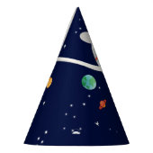 Ruimtevaartastronaut Galaxy Planeten Zon Aarde Feesthoedjes (Links)