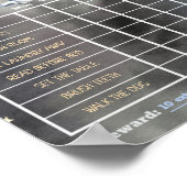 Ruimtevaartastronaut Reward Chore Chart Poster (Hoek)