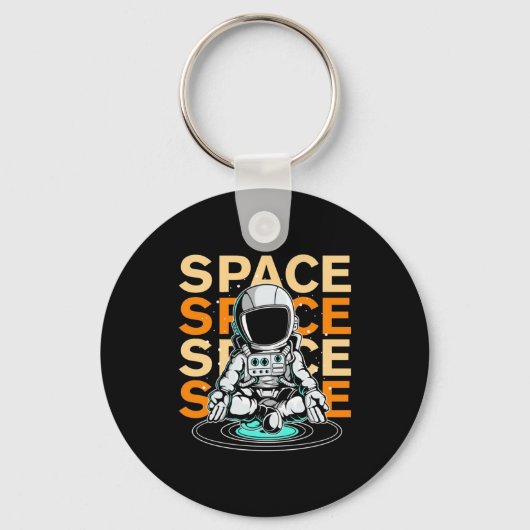 Ruimtevaartastronaut Sleutelhanger (Voorkant)