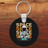 Ruimtevaartastronaut Sleutelhanger (Voorkant)