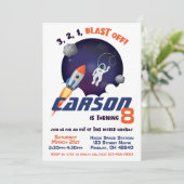 Ruimtevaartastronaut uit deze werelddag kaart (Staand voorkant)