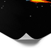 Ruimtevaartastronautenboek lezen Nerd Cosmic Poster (Hoek)