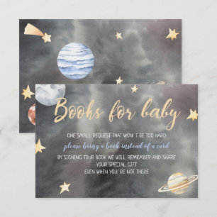 Ruimtevaartastronautenboeken voor Baby shower voor Kaart