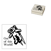 Ruimtevaartastronautendocent A Plus Rubberstempel (Gestempeld)