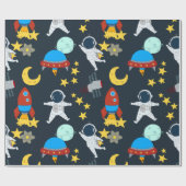Ruimtevaartastronautenpapier Cadeaupapier (Vlak)