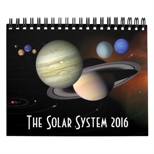 Ruimtevaartastronomie van zonnestelsel 2016 kalender (Hoes)