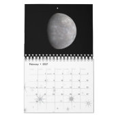 Ruimtevaartastronomie van zonnestelsel 2019 kalender (Feb 2027)