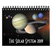 Ruimtevaartastronomie van zonnestelsel 2019 kalender (Hoes)