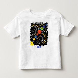 Ruimtevaartastronomie voor zonnestelsel kinder shirts