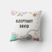 ruimtevaartastronouts illustratiekussen kussen (Achterkant)