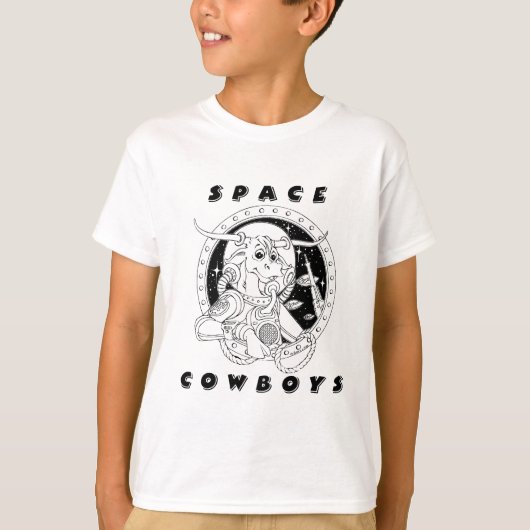 Ruimtevaartcowboys Kinder T-Shirt (Voorkant)