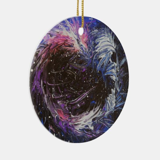 Ruimtevaartdraak Keramisch Ornament (Rechts)