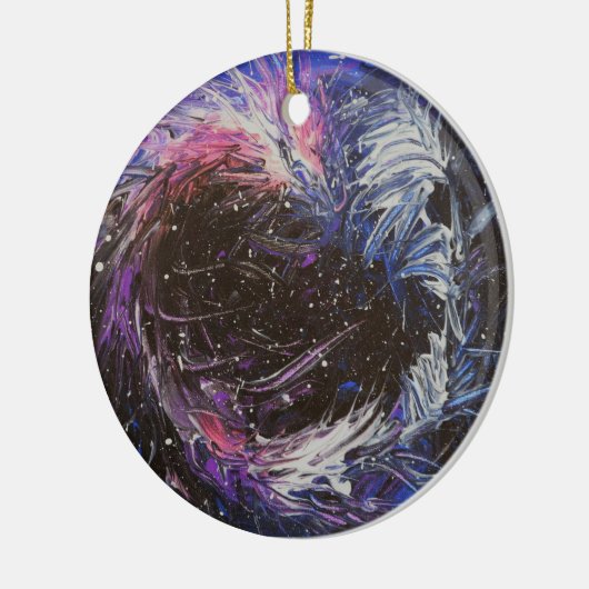 Ruimtevaartdraak Keramisch Ornament (Links)