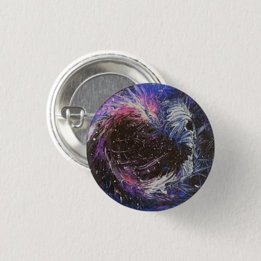 Ruimtevaartdraak Ronde Button 3,2 Cm (Voorkant /achterkant)