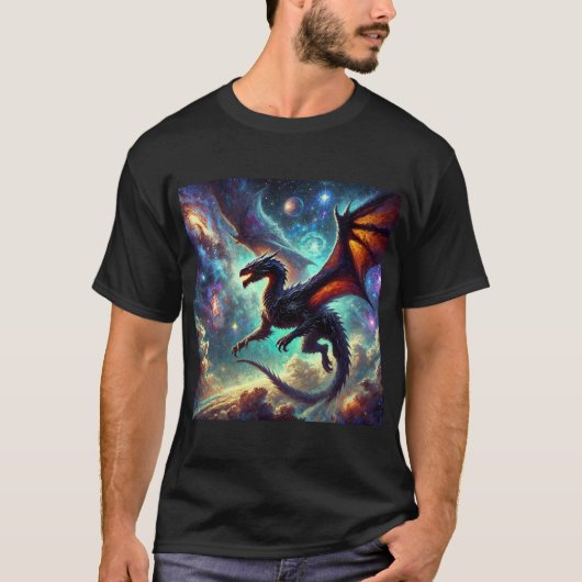 Ruimtevaartdraak T-shirt (Voorkant)