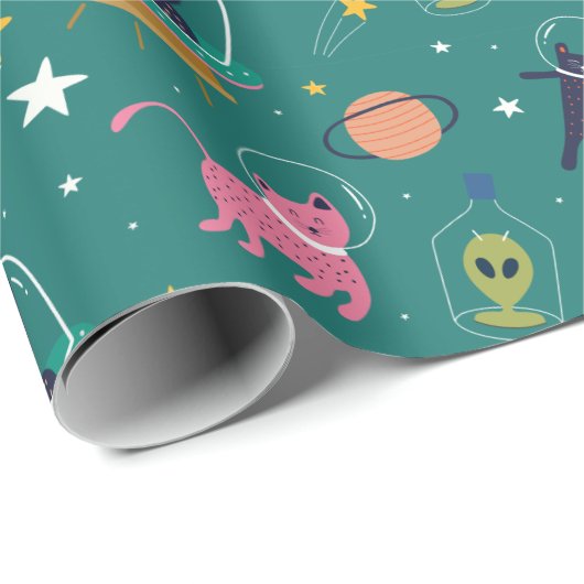 Ruimtevaarten Cadeaupapier (Rol Hoek)