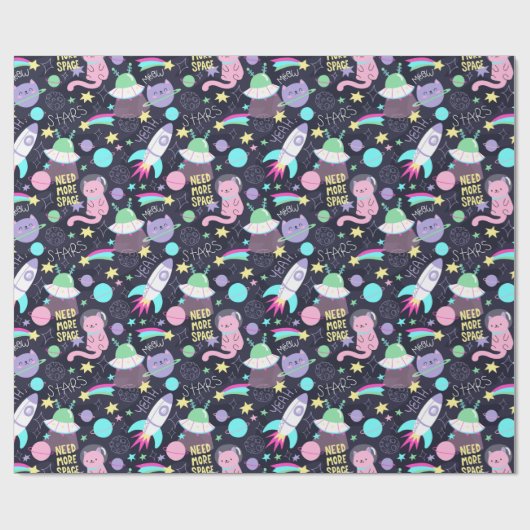 Ruimtevaarten Cadeaupapier (Vlak)