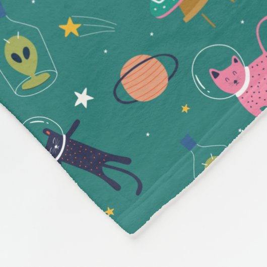 Ruimtevaarten Fleece Deken (Hoek)