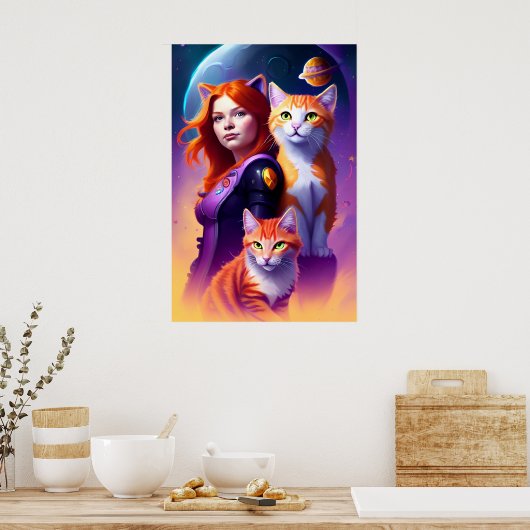 Ruimtevaarten Poster (Keuken)