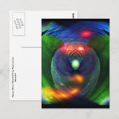 Ruimtevaarten/vogel van Briefkaart van prooi (Voorkant / Achterkant)