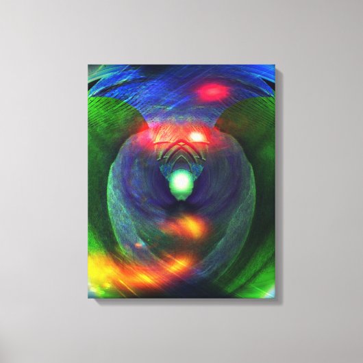 Ruimtevaarten / vogel van op de prooi gevlekt doek canvas afdruk (Voorkant)