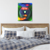 Ruimtevaarten / vogel van op de prooi gevlekt doek canvas afdruk (Insitu (Slaapkamer))