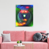 Ruimtevaarten / vogel van op de prooi gevlekt doek canvas afdruk (Insitu (Woonkamer))