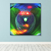 Ruimtevaarten / vogel van op de prooi gevlekt doek canvas afdruk (Insitu (Houten vloer))
