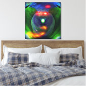 Ruimtevaarten / vogel van op de prooi gevlekt doek canvas afdruk (Insitu (Slaapkamer))