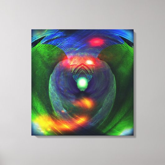 Ruimtevaarten / vogel van op de prooi gevlekt doek canvas afdruk (Voorkant)