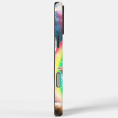 Ruimtevaartgalaxy Cat Riding Tiger op Pizza Case-Mate iPhone Case (Achterkant / Rechts)