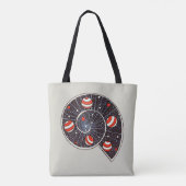 Ruimtevaartgalaxy Fun Planets Astronomie Slak Tote Bag (Achterkant)