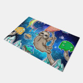 RuimtevaartGalaxy Slote kosmische paddenstoelen me Deurmat (Schuin)