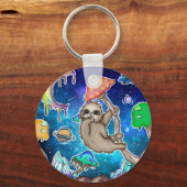 RuimtevaartGalaxy Slote kosmische paddenstoelen me Sleutelhanger (Voorkant)