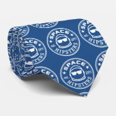 Ruimtevaarthipsters Logo Stropdas (Opgerold)